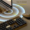 Links9+ Wireless Keyboard and Mouse Combos, Retro Keyboard and Mouse