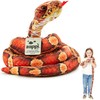 Zappi Co Kids Stuffed Soft Cuddly Plush Snake Toy -