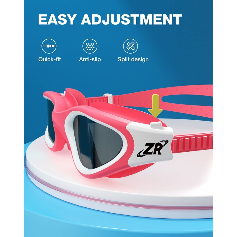 ZIONOR Kids Swim Goggles, G1MINI Polarized Swimming Goggles Comfort for
