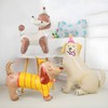 5Pcs Dog Birthday Decorations - 4D Standing Dog Balloons -