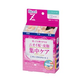 ビオレ Z Deep Clear Sheets, 10 Sheets, Full Body Sheets (For Toes, Waxes, Ears)