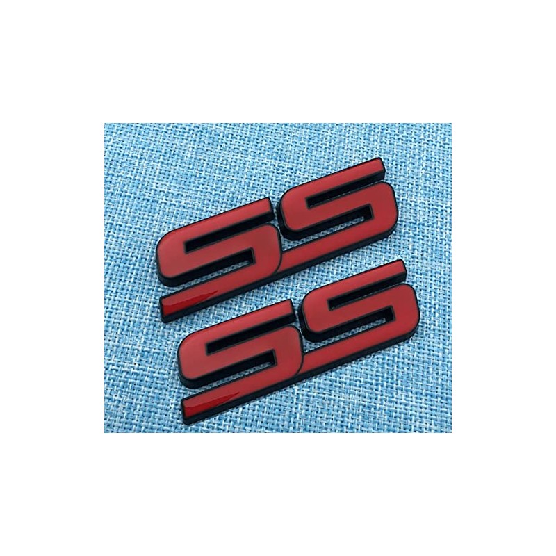 2Pc Trunk and Fender SS Emblem 10336980 3D Metal Badge