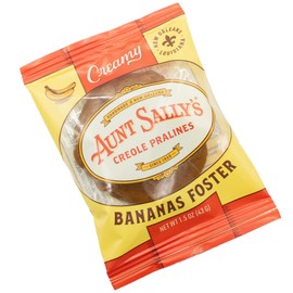 Aunt Sally's Creamy Bananas Foster Pralines, Gourmet Candy Pecan Clusters (Box of 12)
