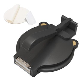 Tortilla Press 10 Inch - Bamboo Quesadilla & Roti Maker with Parchment Paper Sheets & Dough Cutter for Homemade Flour Corn Tortilla, Wood Tortillera Pataconera Tortilla Maker for Home Baking Cooking