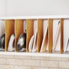 Tcatec 6 Set Wooden Tray Dividers for Cabinets, Kitchen Cookie