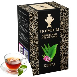 Russian Ivan Tea Premium Black Tea with Ivan Tea 'Kenya' - Loose Leaf 100g Russian Blend