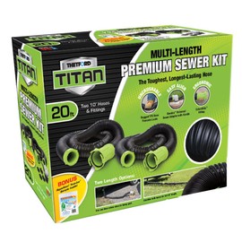 TITAN Fuel Tanks Titan 20 Foot Premium RV Sewer Hose Kit - Thetford 17902