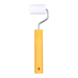 HARDY WORKING TOOLS A0180-112000 Painter Set, Foam Paint Roller and Paint Roller, Pile Height 7 mm, Length 5.5 cm, Diameter 35 mm, White/Yellow