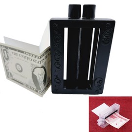 sumrica Magic 2 Pieces Magic Trick Money Maker(Black 11.6cm x 7.3cm x 2.4cm)