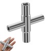 EHIOG Square Key, 4-Way Multifunctional Key Inner Dimensions 6.5 mm/7