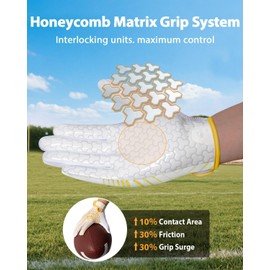 Pixel Panda - Guantes de fútbol juvenil para niños y niñas, guantes de fútbol con bandera blanca y negra con agarre superadhesivo, guante receptor ancho XS-XL para niños 5-14, el mejor regalo para