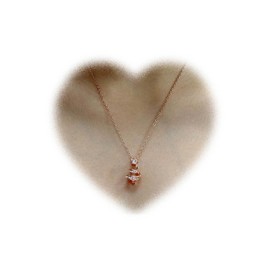 W WEILIRIAN Boho Crystal Christmas Tree Necklace Christmas Tree Pendant Necklace Rose Gold Star Necklace Jewellery for Women and Girls Christmas Gifts, Metal