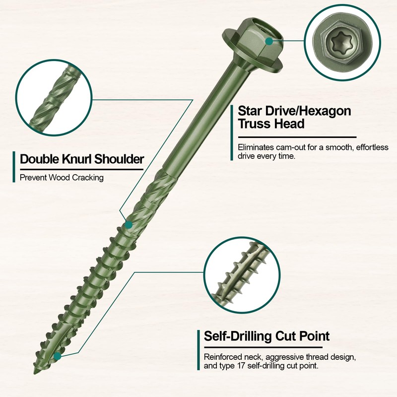 #14 x 4 Wood Structural Screws
