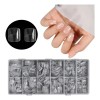 600pcs Uñas Postizas Acrilic Cuadradas Cortas 12 Tamaños
