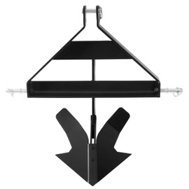 ALMULOO 3 Point Middle Buster Compatible with Category 1 3 Point Quick Hitch Tractors Steel Powder Coated Black Raw Furrowing Plow Lawn Ditch Buster