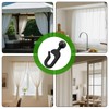 50 Pcs Plastic Gazebo Curtain Hooks,Smooth Sliding Track Hooks,for Mosquito