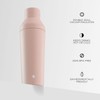 JoyJolt Triple Insulated Cocktail/Protein Shaker Bottle. 20oz Shaker Cup with