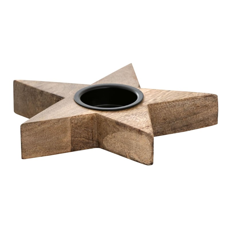 Tea Light Holder Stars Set of 3 15 x 15