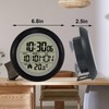 Waterproof Wall Clock for Shower, Indoor Wall Clock with Suction