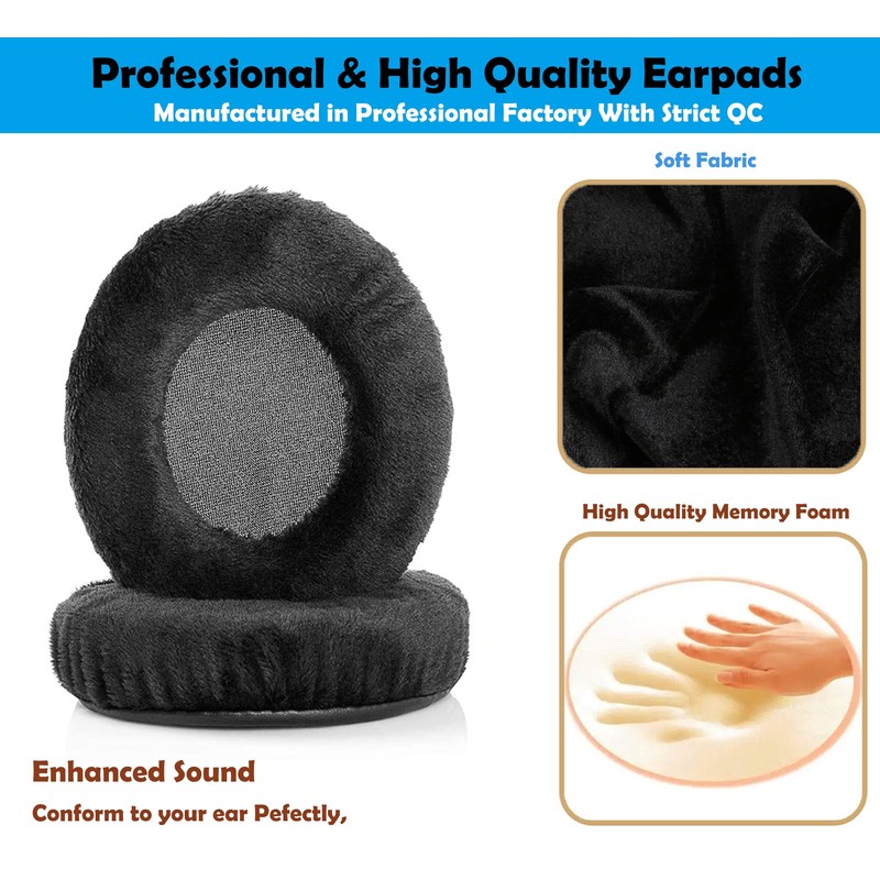 DowiTech Breathable Headset Earpads Replacement Headphone Ear Pads Compatible with