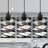 3 PACK Black Pendant Lights Kitchen Island, Small Kitchen Pendant