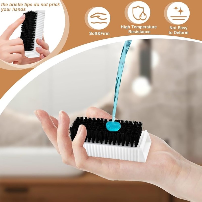 2PCS Nail Brush Surgical Scrub Brushes Two-Sided Stiff Hand and