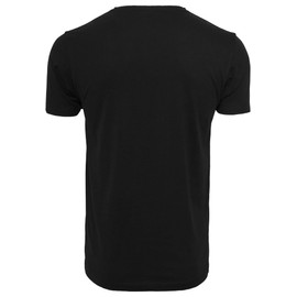Build your Brand Men’s Crew Neck T-Shirt, Basic Cotton Top, Available in Many Colours and Sizes XS–5XL, Black (Black)