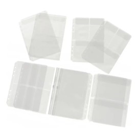 10set Binder A5 Páginas De Bolsillo De 6 Anillos Para