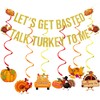 Gold Let‘s Get Basted Banner Talk Turkey To Me Banner,