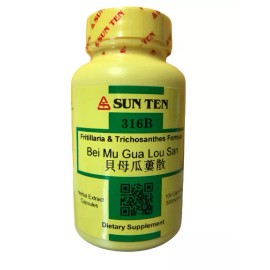 Sun Ten - Fritillaria & Trichosanthes Formula,100 Capsules / Bei Mu Gua Lou San
