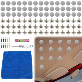 Roof liner repair set, 60 pieces car repair rivets, car roof liner repair button, car roof rivets, car roof liner repair rivets, piece car roof nails, car canopy repair