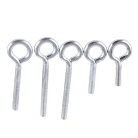 Liujiami M3 M5 Eye Bolt - White Zinc Carbon Steel Eyelet Screw