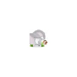 100 Pares De Parches Hidrogel Para Extensión Pestañas Mink Blanco Curvado 7.5 Cm 2 Mm