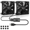 MEGATTA 80 x 25mm Quiet USB Powered Fan with L/M/H