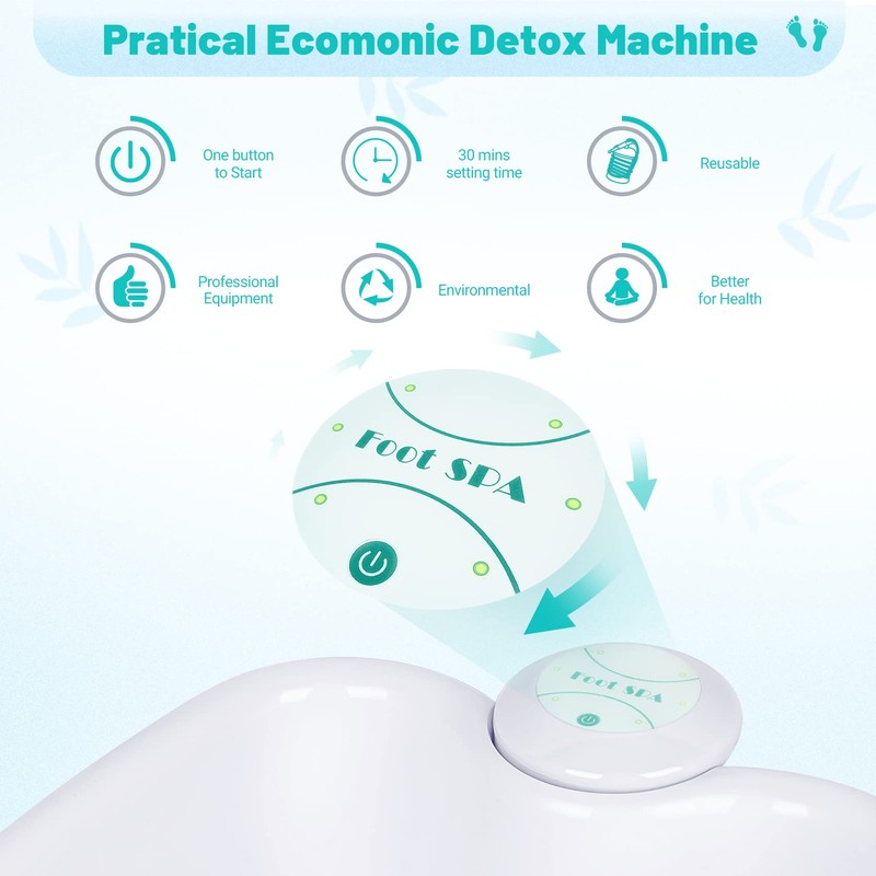 LeCuag Ionic Foot Spa Detox Machine Ion Foot Spa Detox