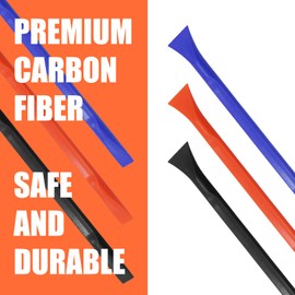 Joyangy 12Pcs Non-Scratch Plastic Scraper Set, Pen-Shaped Carbon Fiber Cleaning Tool, Multi-Purpose Stiff Scrapers for Removing Paint, Stickers, Labels, Food Residue in Tight Spaces and Crevices