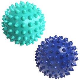 Spiky Massage Ball for Feet – Foot Roller for Plantar Fasciitis, Trigger Point Therapy & Muscle Recovery – Pack of 2 (Blue & Mint Green)