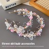 Flower Bridal Girl Bride Wedding Pearl Crown Headband Hair Headbands