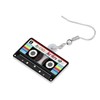 NEWEI Cute Valentines Day Cassette Tape Earrings Dangle Acrylic 80S