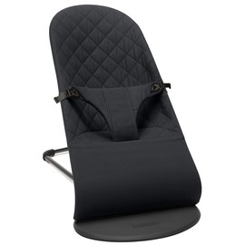 Fabric Seat for Bouncer - Compatible with Baby Bjorn Bouncer - Dense, Wear-Resistant, Skin-Friendly Cotton - Replacement Covers ONLY, Charcoal Black (Charcoal Black)