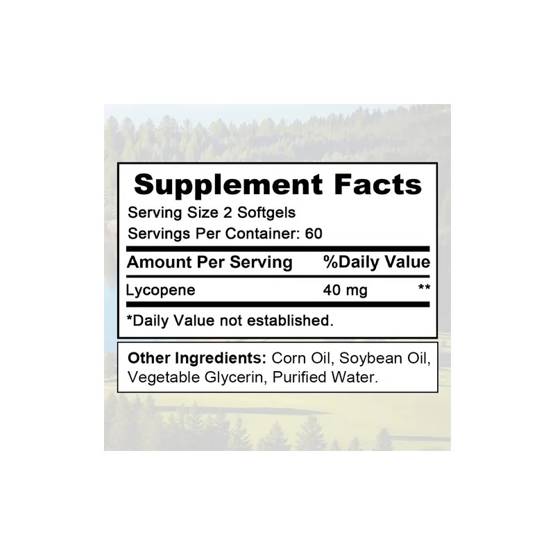 Cápsulas Blandas De Licopeno Fearathe De 40 Mg, 120 Cápsulas