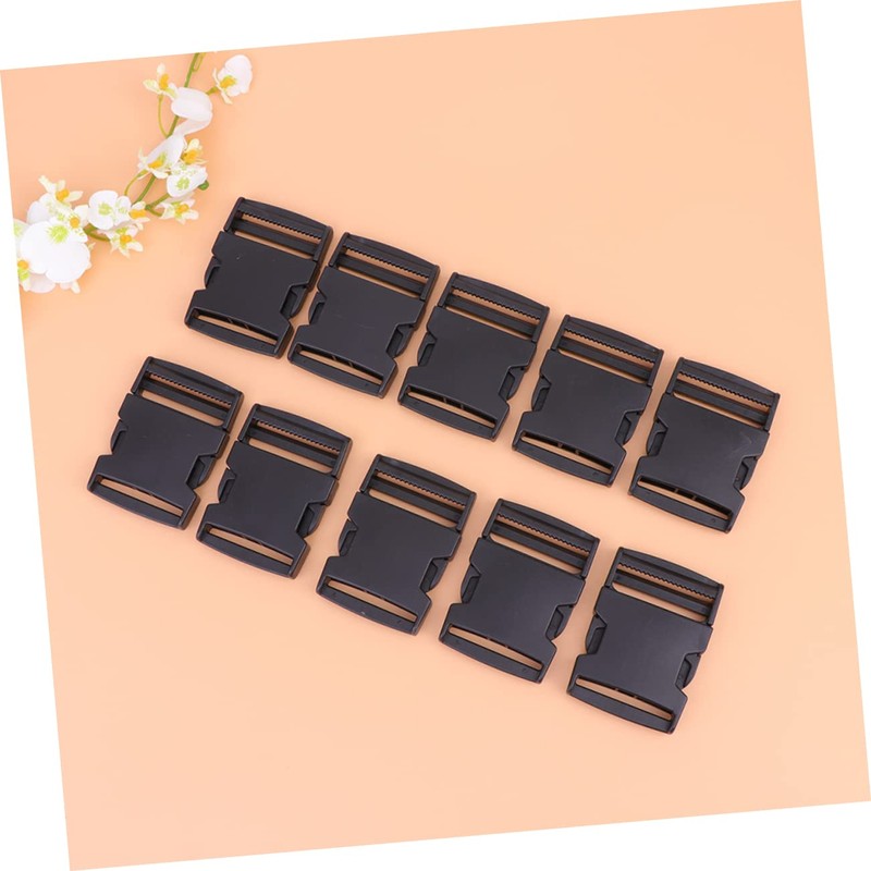 Operitacx 20pcs Backpack Buckles Suit Reusable Webbing Clip Buckle Zip