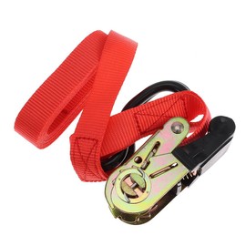 iuniq 2 Pcs 10 ft Tie Down Straps, Heavy Duty Secure Ratchet Straps Red Cargo Roof Rack Strap Cam Buckle with Hooks Commercial Ties for Cargo, Haul Equipment and Vehicles