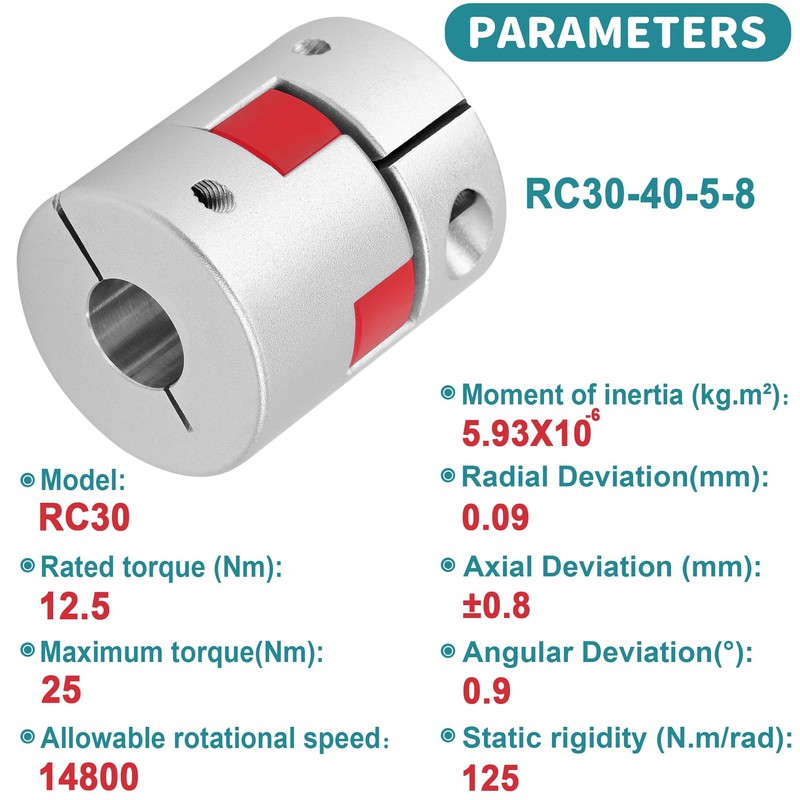 Shaft Coupling 5 mm to 8 mm Waves Flexible Coupler