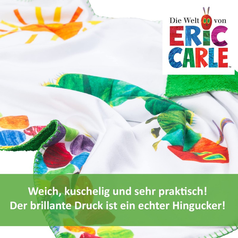 Smithy Babydecke Raupe Nimmersatt Baumwolle | Neugeborenen Decke Kuscheldecke |