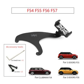 Heinmo Union Jack Red Smartphone Cell Phone Mount Holder For MN Cooper F54 F55 F56 F57 F60 Clubman Countryman 2014-2020