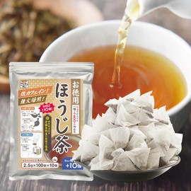 110 Pcs Value Tea Bags Hojicha | Plenty of Triangle Tea Bags, Made in Japan, Long-established Tea Wholesaler, Shizuoka, Bulk Purchase, Commercial Use (1 Bag)