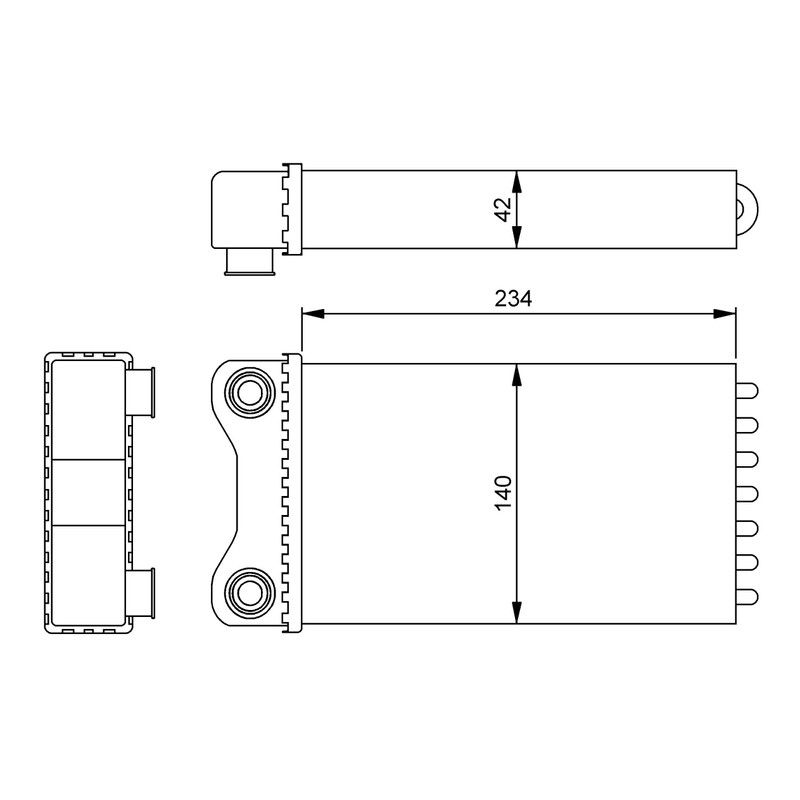 NRF 54252, Heat Exchanger, Interior Heating