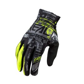 O'NEAL | Bike Motocross Glove | MX MTB DH FR Downhill Freeride | Durable, Flexible Materials, Ventilated Top of the Hand | Matrix Glove | Adult | Black Neon Yellow | Size S