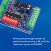 Ouitble Decoder Board Controller, DMX Decoder Board, 4-Channel DMX512 Control